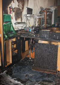 Incendio nel Laboratorio di Butler